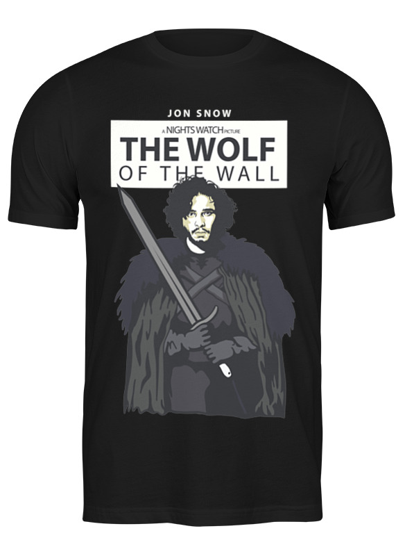 

Футболка мужская Printio Джон сноу черная XL, Джон сноу