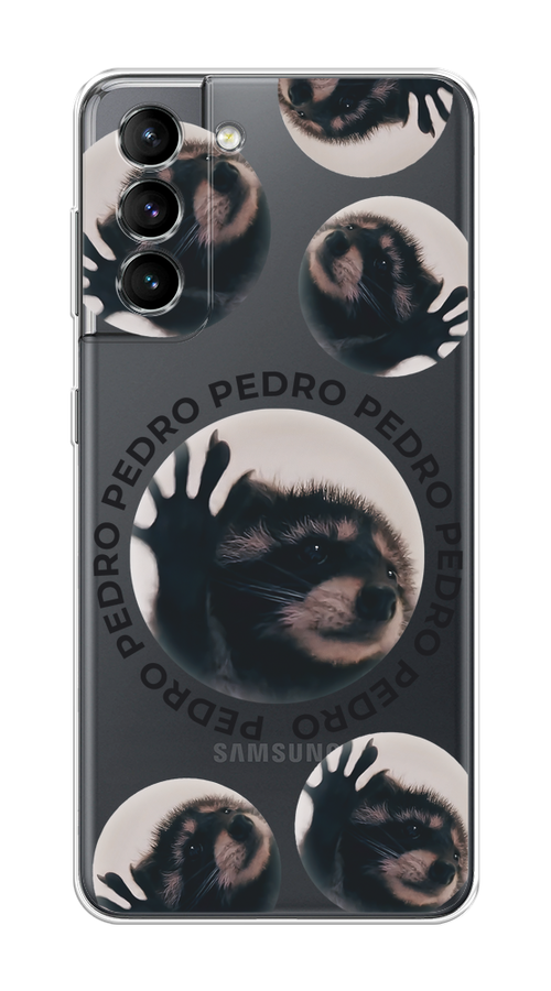 

Чехол на Samsung Galaxy S21 "Pedro енот", Черный;бежевый;прозрачный, 2101850-1