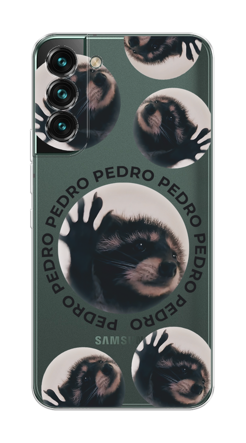 

Чехол на Samsung Galaxy S22 Plus "Pedro енот", Черный;бежевый;прозрачный, 2103950-1