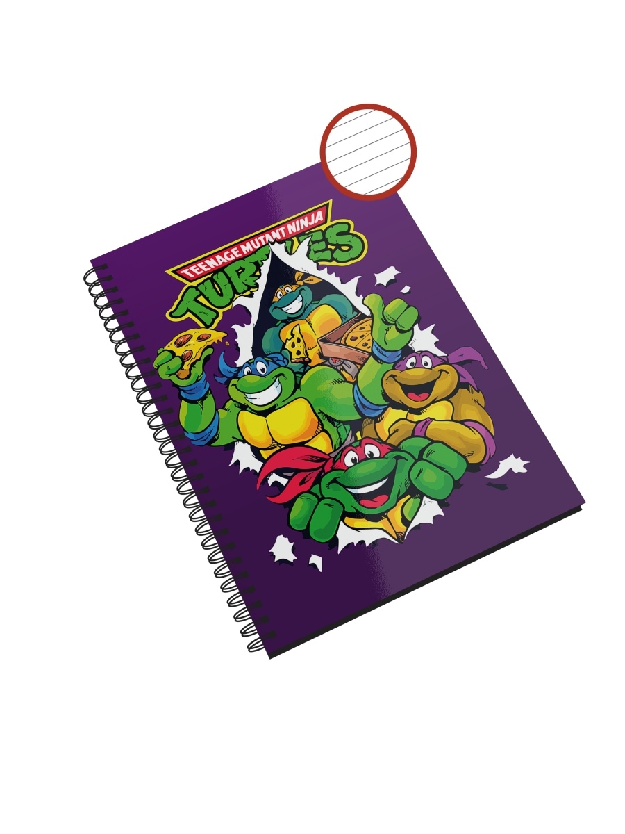 

Блокнот СувенирShop "Черепашки ниндзя/TMNT" NP-MUTN2-A5/3 A5 48 листов в линейку, NP-MUTN2-A5/3