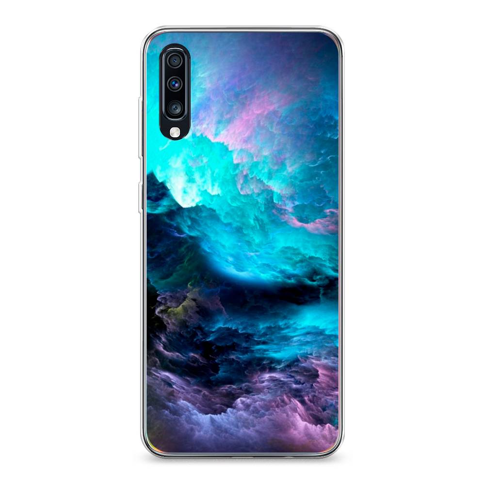 фото Силиконовый чехол "бирюзовое небо" на samsung galaxy a70 awog