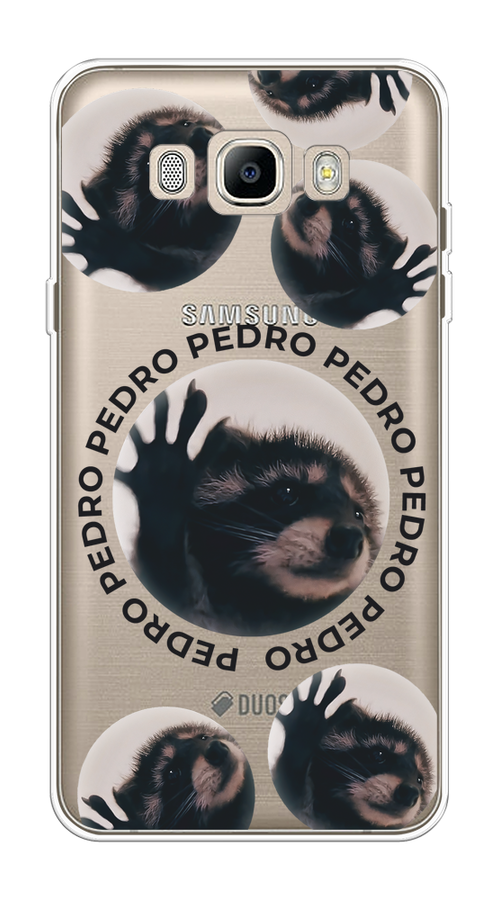 

Чехол на Samsung Galaxy J7 2016 "Pedro енот", Черный;бежевый;прозрачный, 23050-1