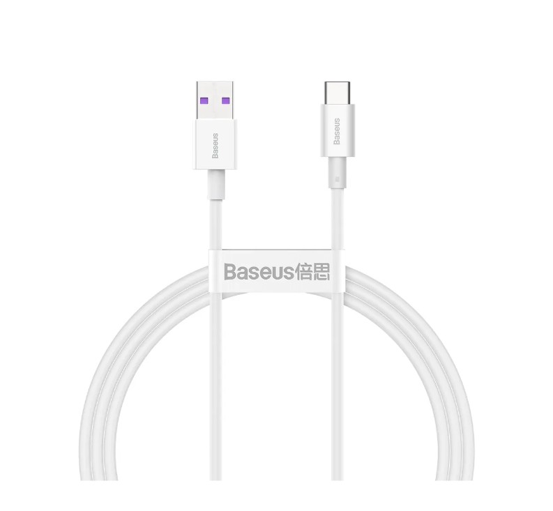 

Кабель USB Type-C Baseus CATYS-02 (IS003097) 1 м белый, Кабель USB Type-C 1M 66W Superior Series Fast Charging Baseus белый CATYS-02 (IS003097)