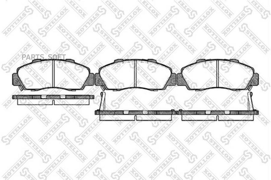 

Колодки Дисковые П. С Антискр. Пл Honda Accord 2.0-3.0 90-03/Civic 1.8 16V 97- 362 002B-Sx