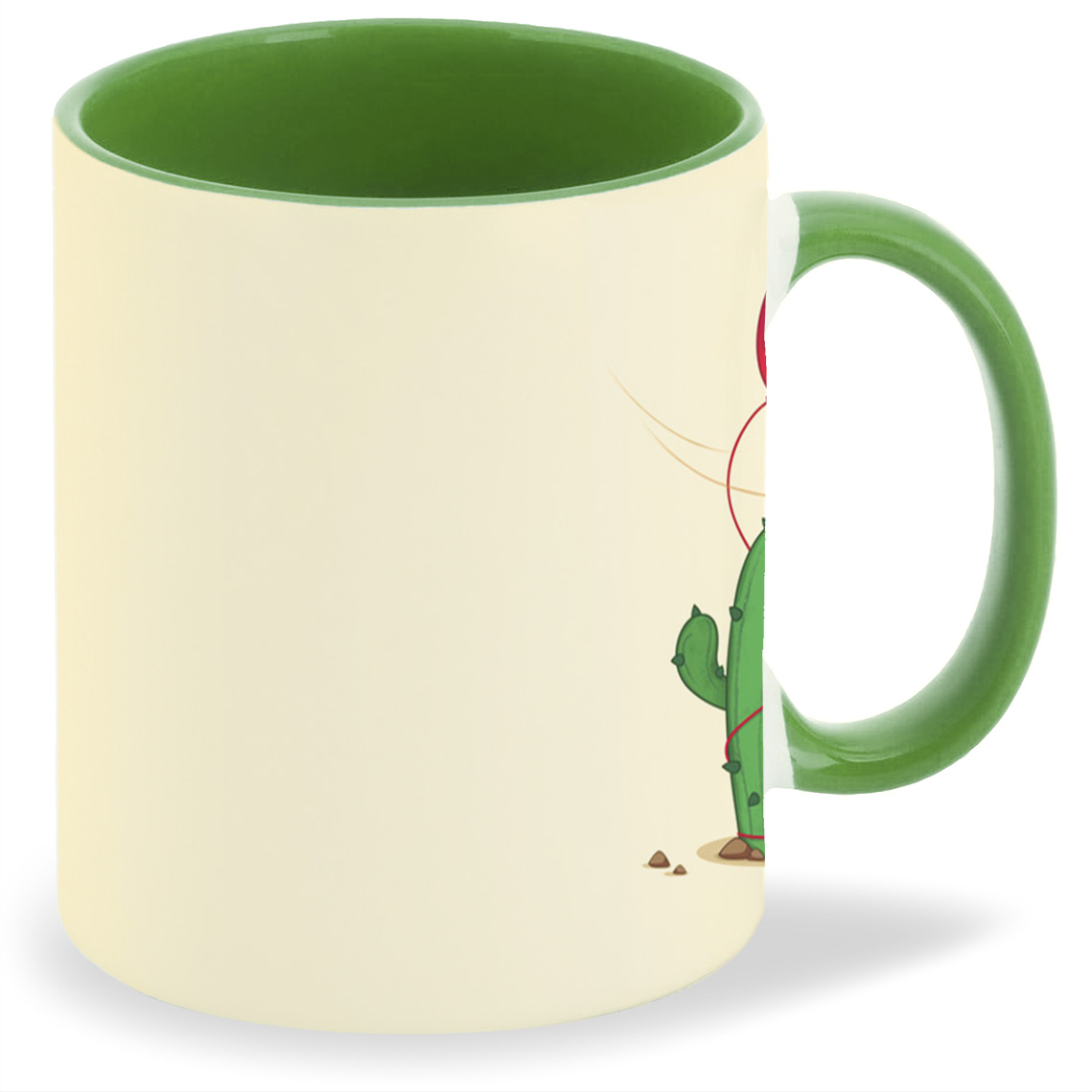 

Кружка CoolPodarok Илюстрация. Кактус с шариком, Илюстрация. Кактус с шариком