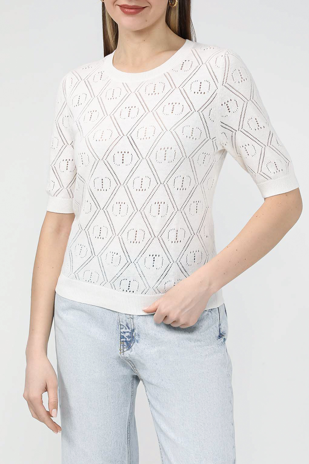 

Джемпер женский TWINSET 241TP3073 бежевый XS, 241TP3073