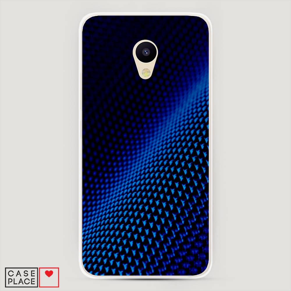 

Чехол Awog на Meizu M5 "Синий карбон", Черный;синий, 70750-3