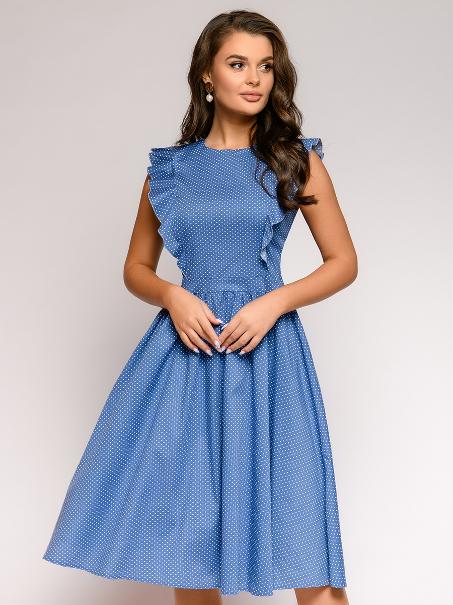 

Платье женское 1001dress 0112001-01315 синее 42, 0112001-01315