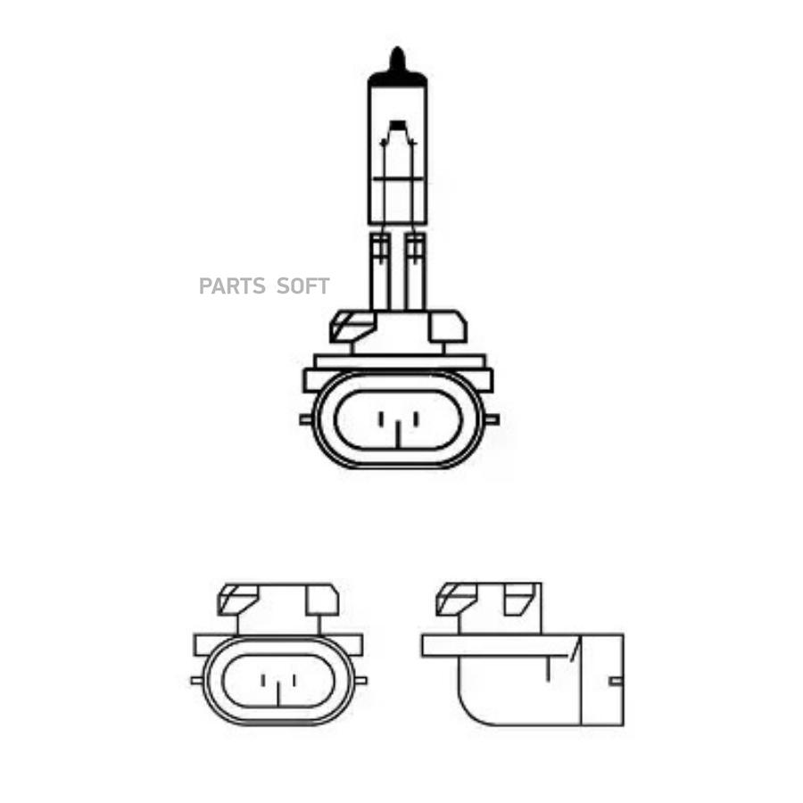 H27w/2 12v (27w) Лампа Philips арт. 12060C1