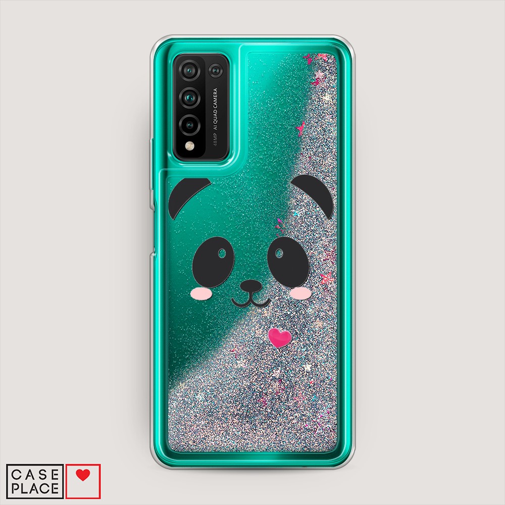 

Чехол Awog на Honor 10X Lite "Влюбленный панда контур", Разноцветный, 6104691-1