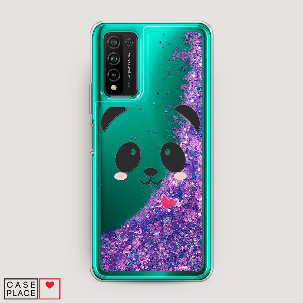 

Чехол Awog на Honor 10X Lite "Влюбленный панда контур", Разноцветный, 6104692-1