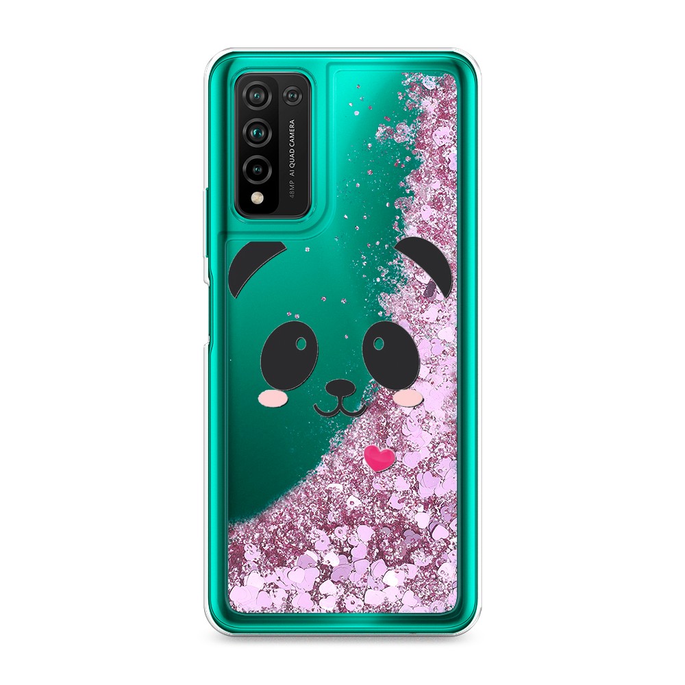 

Чехол Awog на Honor 10X Lite "Влюбленный панда контур", Разноцветный, 6104694-1