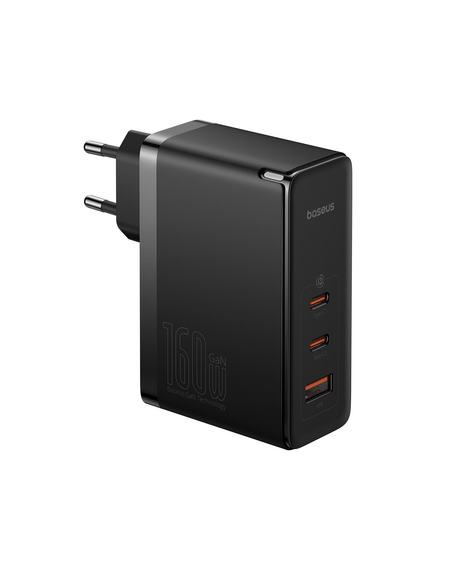 Сетевое зарядное устройство Baseus GaN5 Pro Digital Fast Charger 2C+U 160W EU с кабелем