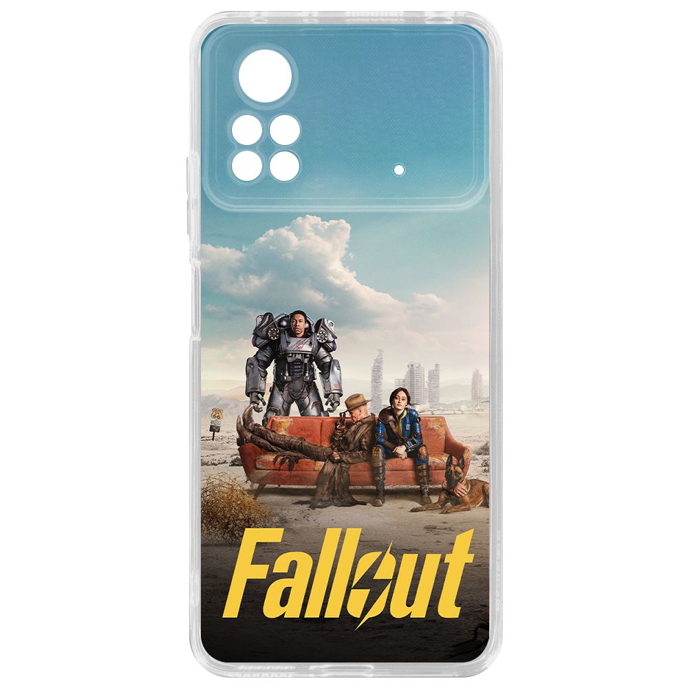

Чехол-накладка Krutoff Clear Case Фоллаут (Fallout) - Постер для Xiaomi Poco X4 Pro 5G, Прозрачный