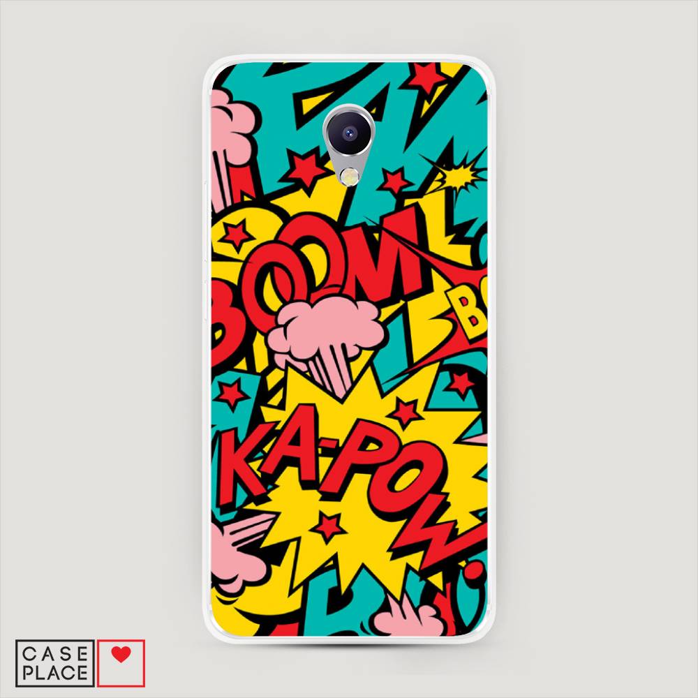 

Чехол Awog на Meizu M5 Note "Постер pop art", Голубой;желтый;красный, 71650-9