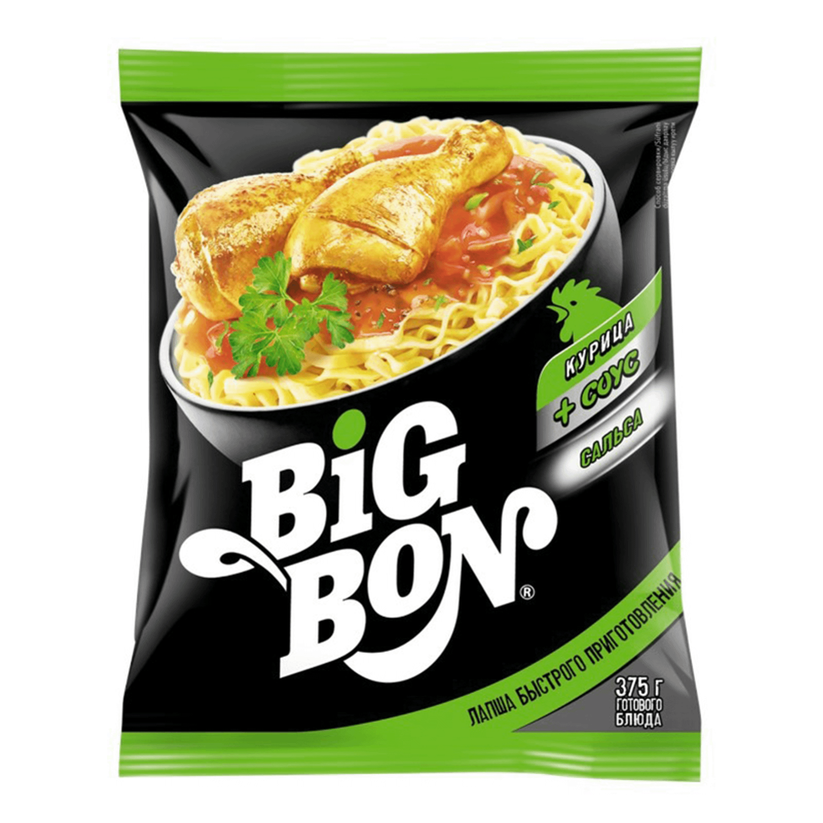 Лапша Big Bon курица с соусом сальса 75 г 38₽