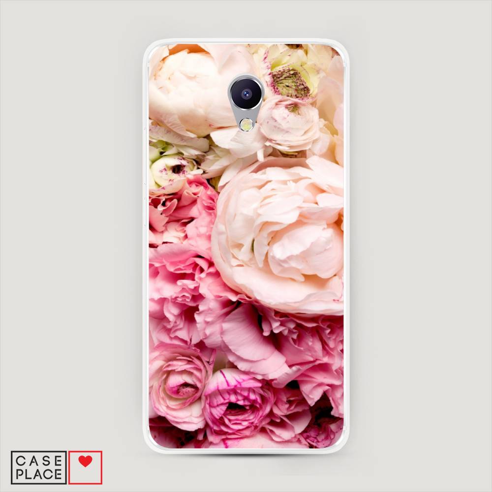 

Чехол Awog на Meizu M5 Note "Пионы яркие", Розовый, 71650-8