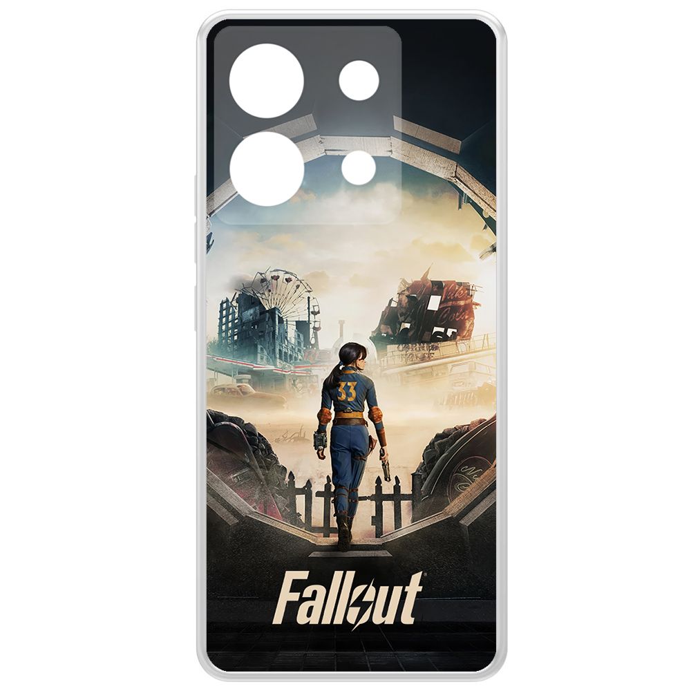 

Чехол-накладка Krutoff Clear Case Фоллаут (Fallout) - Убежище 33 для Xiaomi Poco X6, Прозрачный