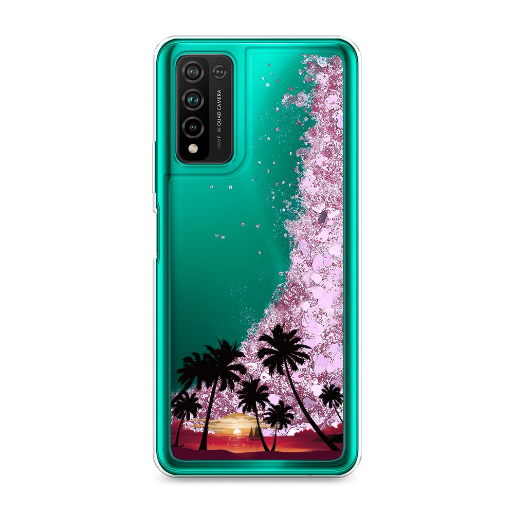 

Чехол Awog на Honor 10X Lite "Закат и пальмы", Разноцветный, 6104694-1