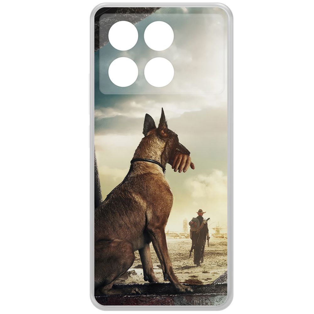 

Чехол-накладка Krutoff Clear Case Фоллаут (Fallout) - Псина для Xiaomi Poco X6 Pro, Прозрачный