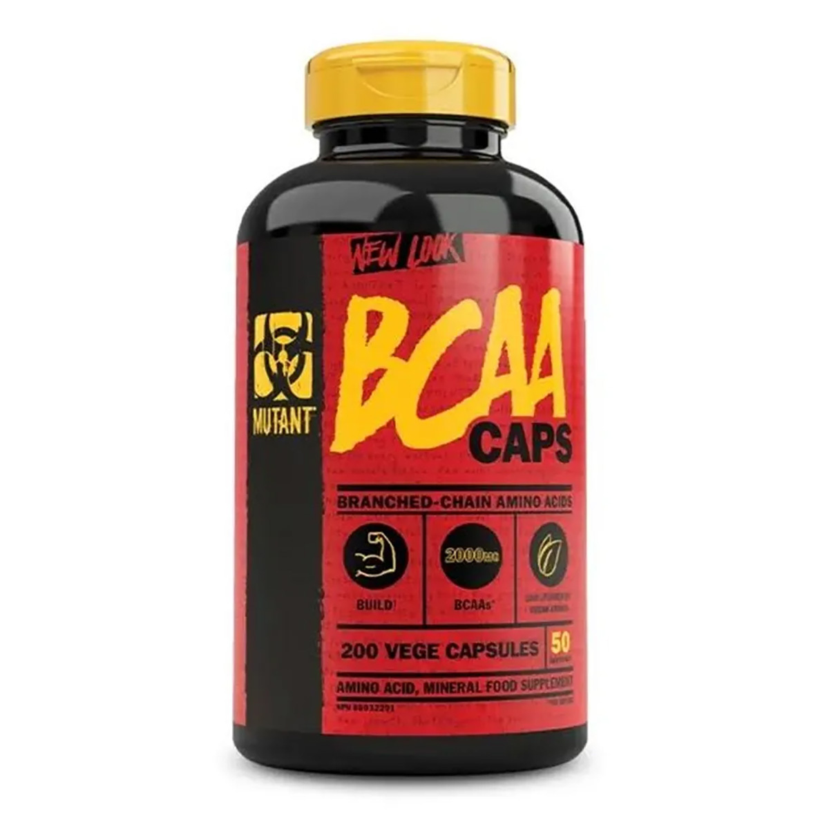 Mutant BCAA 200 капсул, unflavoured