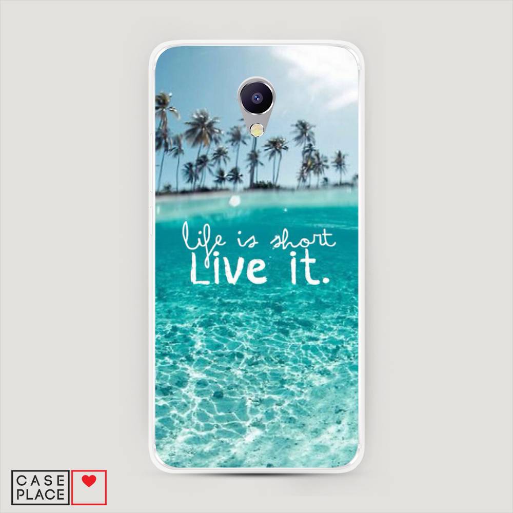 

Чехол Awog на Meizu M5 Note "Live it", Розовый, 71650-7