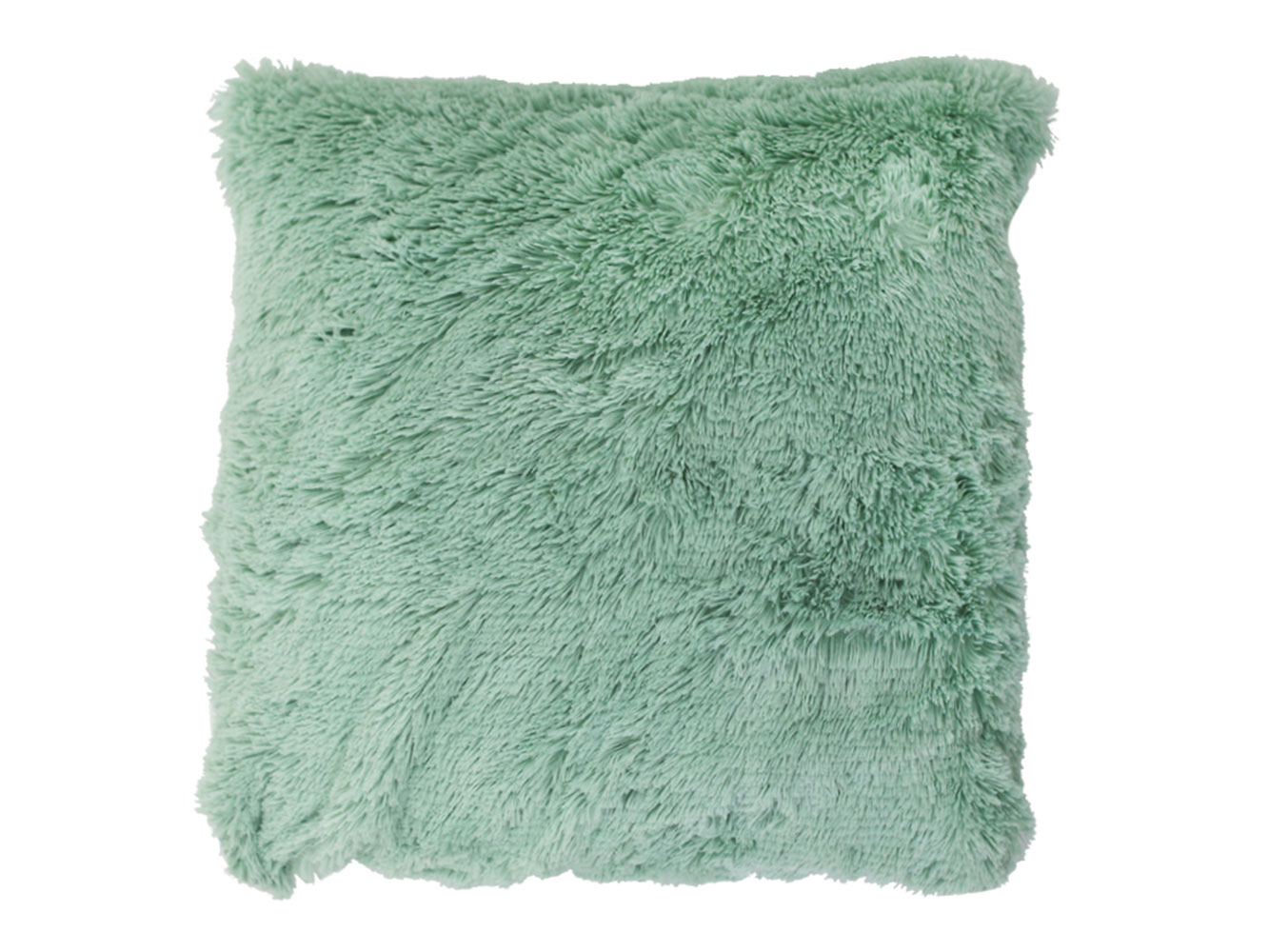 фото Декоративная подушка берси мятный, искусственный мех texrepublic