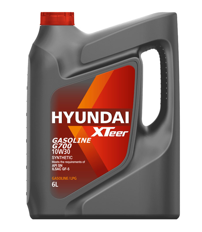 Моторное масло HYUNDAI Xteer синтетическое Gasoline G700 10W30 API SP ILSAC GF-5 GF-6 6л