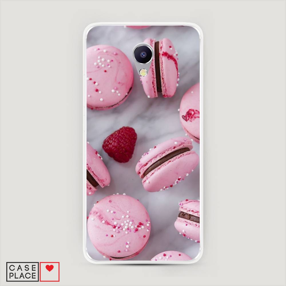 

Чехол Awog на Meizu M5 Note "Макарони с малиной", Серый;розовый, 71650-10