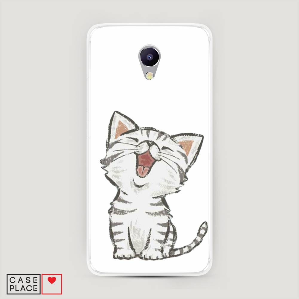 

Чехол Awog на Meizu M5 Note "Котенок рисованный", Серый;белый, 71650-1