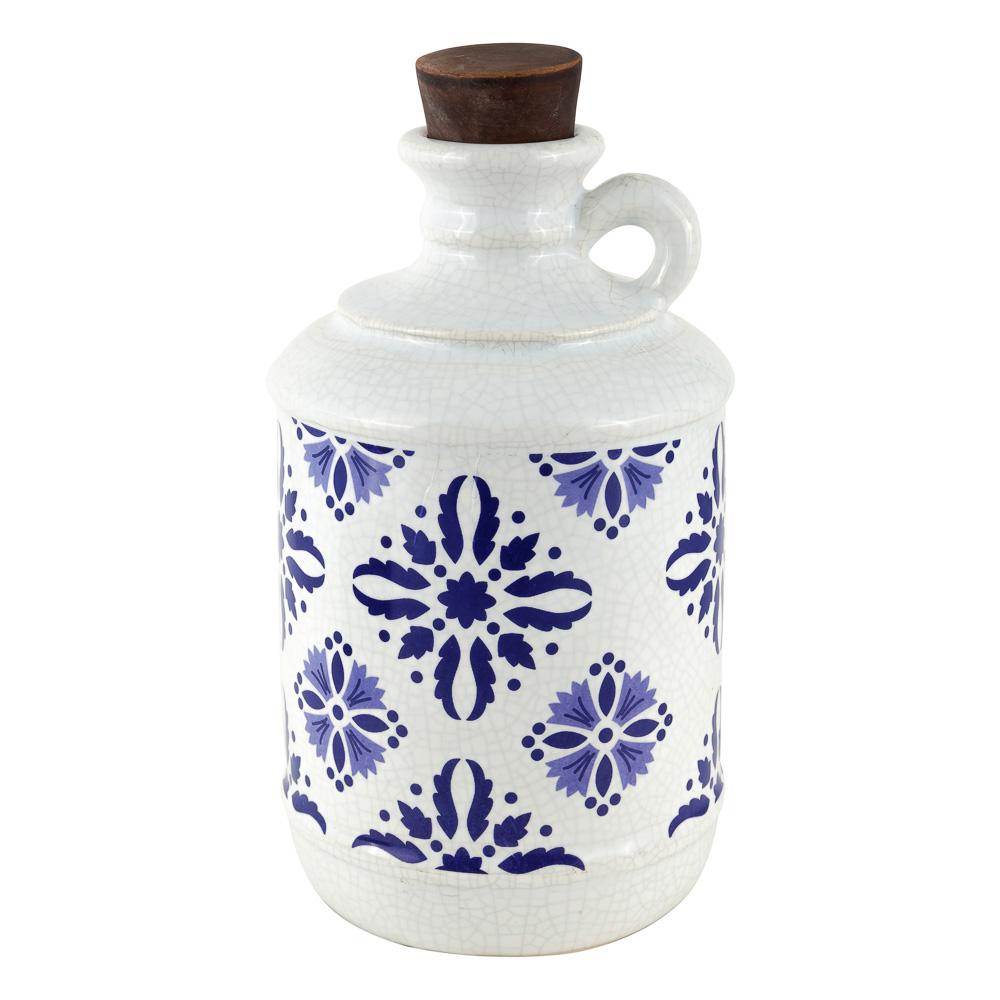 

Бутыль декоративная Санторини Decor-of-today DS0293, Белый;синий