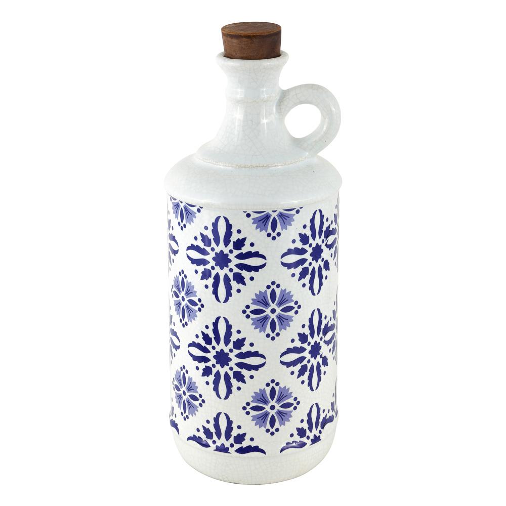 

Бутыль декоративная Санторини Decor-of-today DS0295, Белый;синий