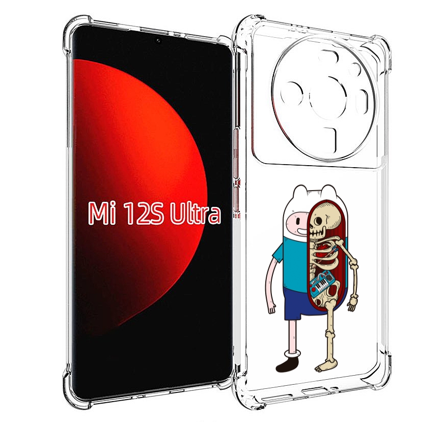 

Чехол MyPads Финн скелет для Xiaomi 12S Ultra, Прозрачный, Tocco