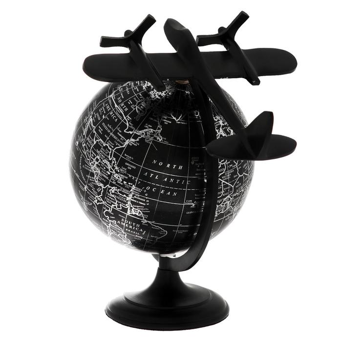 

Сувенир глобус Чёрный стиль 23х19х26 см