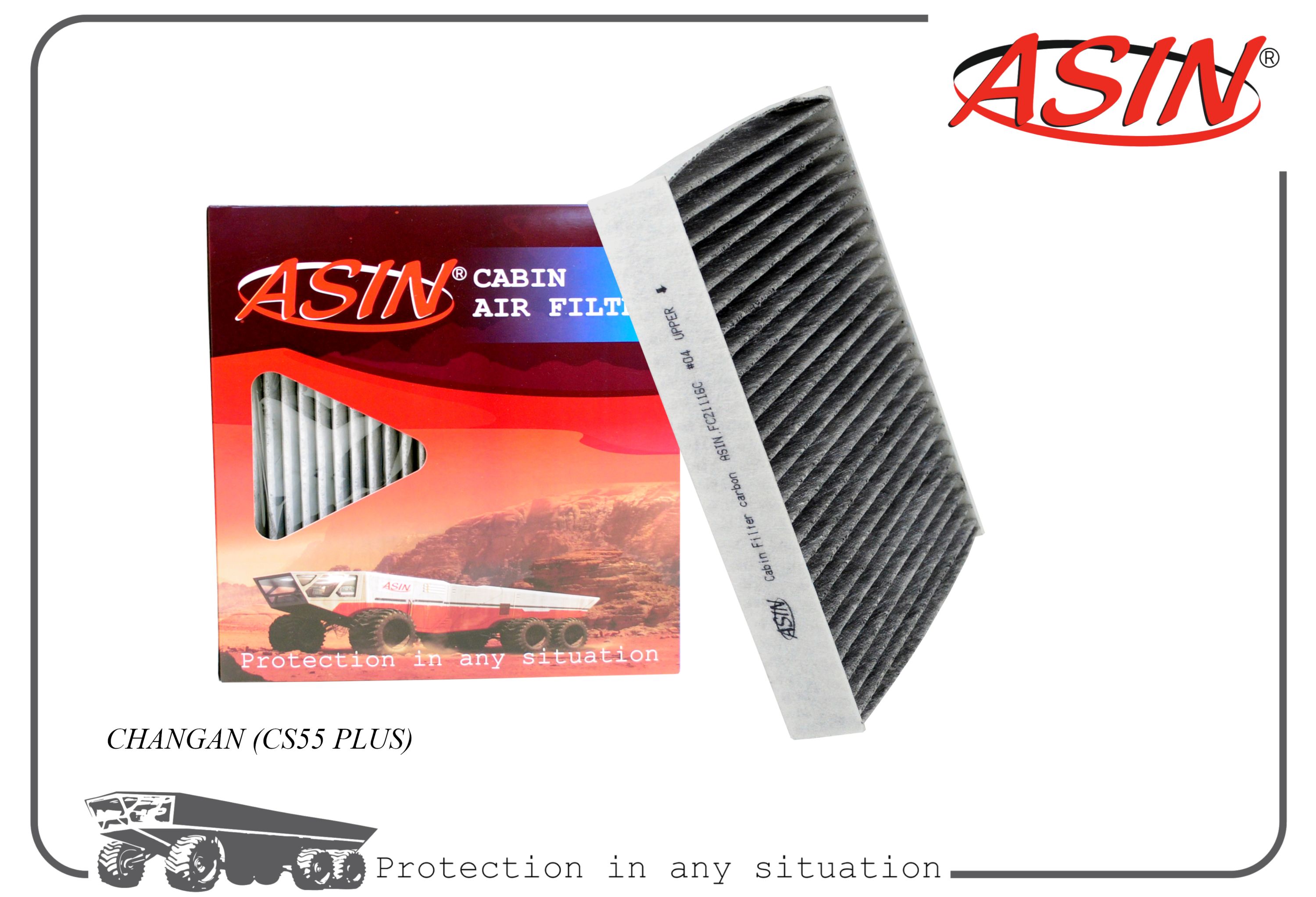 

Фильтр салонный ASIN S302F280103-2601/ASIN.FC21116C угольный для CHANGAN CS55 PLUS CA