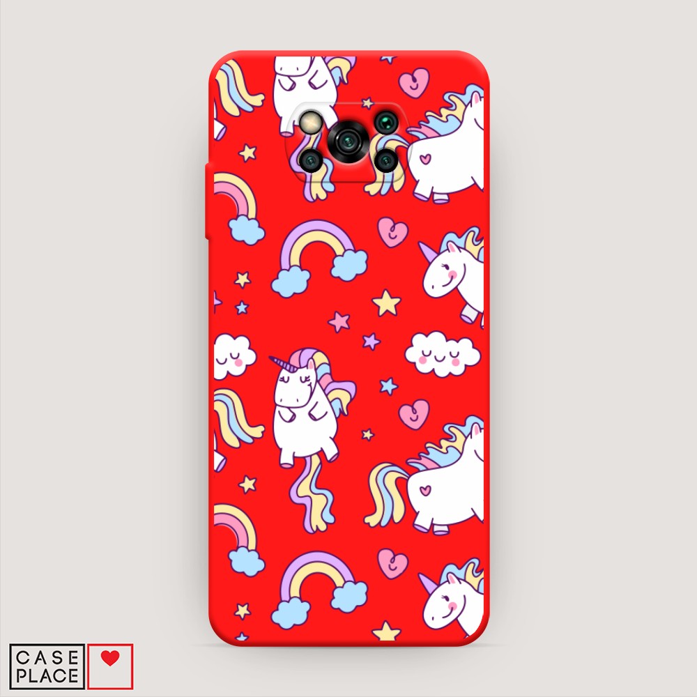 

Матовый силиконовый чехол "Sweet unicorns dreams" на Xiaomi Poco X3 Pro, Sweet unicorns dreams