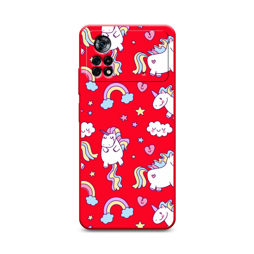 

Матовый силиконовый чехол "Sweet unicorns dreams" на Xiaomi Poco X4 Pro 5G, Sweet unicorns dreams