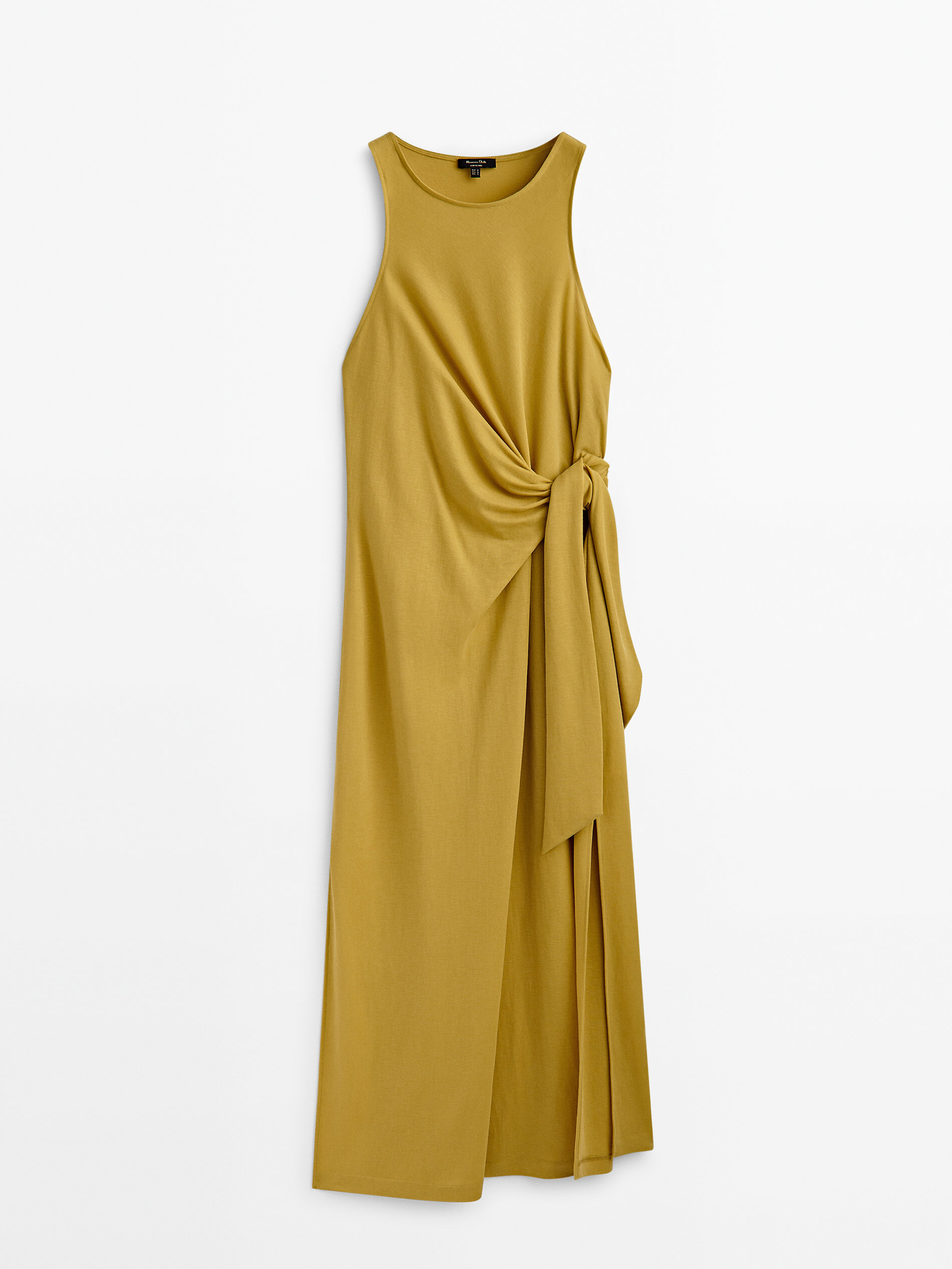 Платье женское Massimo Dutti 662557130 желтое S (доставка из-за рубежа)