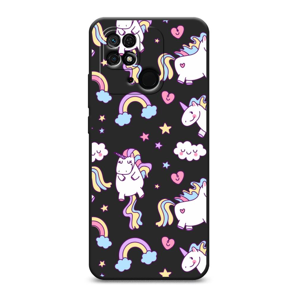 

Матовый силиконовый чехол "Sweet unicorns dreams" на Xiaomi Redmi 10C, Sweet unicorns dreams