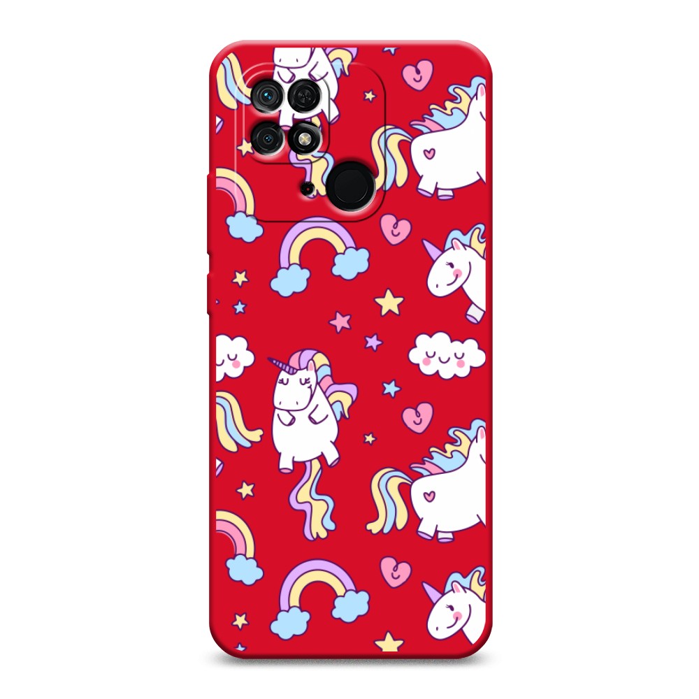 

Матовый силиконовый чехол "Sweet unicorns dreams" на Xiaomi Redmi 10C, Sweet unicorns dreams