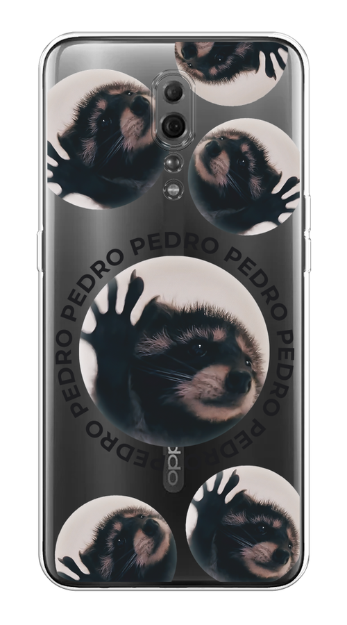 

Чехол на Oppo Reno Z "Pedro енот", Черный;бежевый;прозрачный, 250950-1