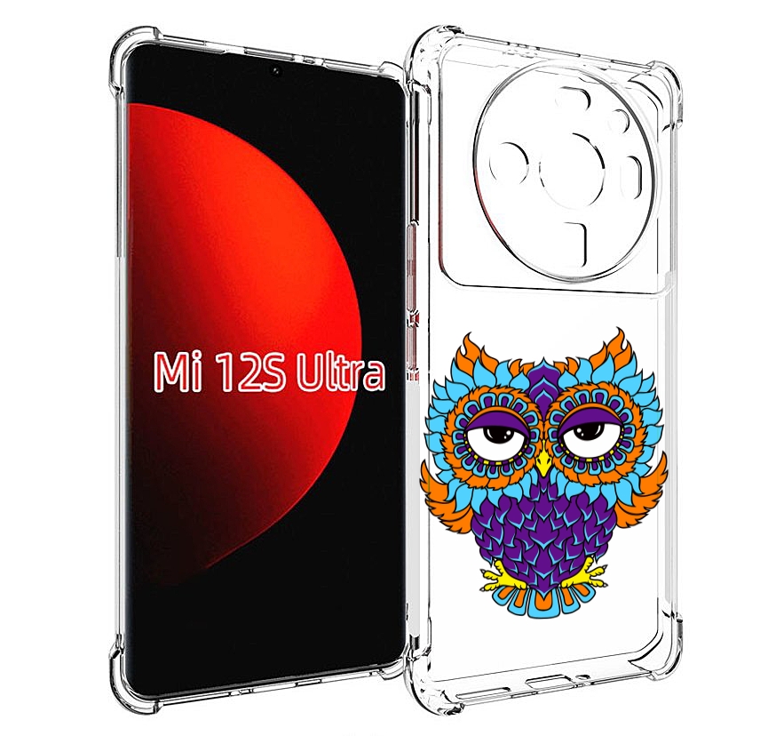 

Чехол MyPads Цветная сова для Xiaomi 12S Ultra, Прозрачный, Tocco