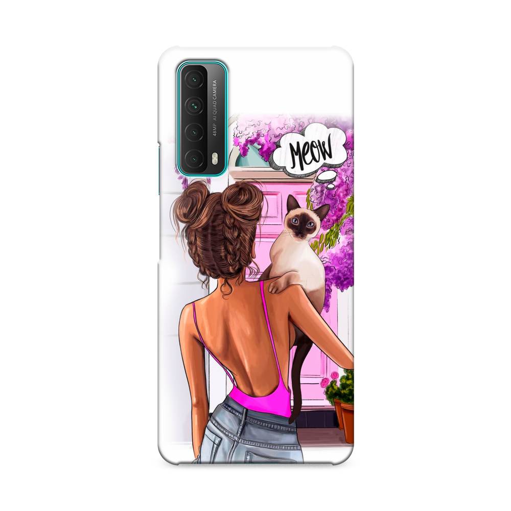 

Чехол Awog "Девушка с кошкой" для Huawei P Smart 2021, 6104720-5
