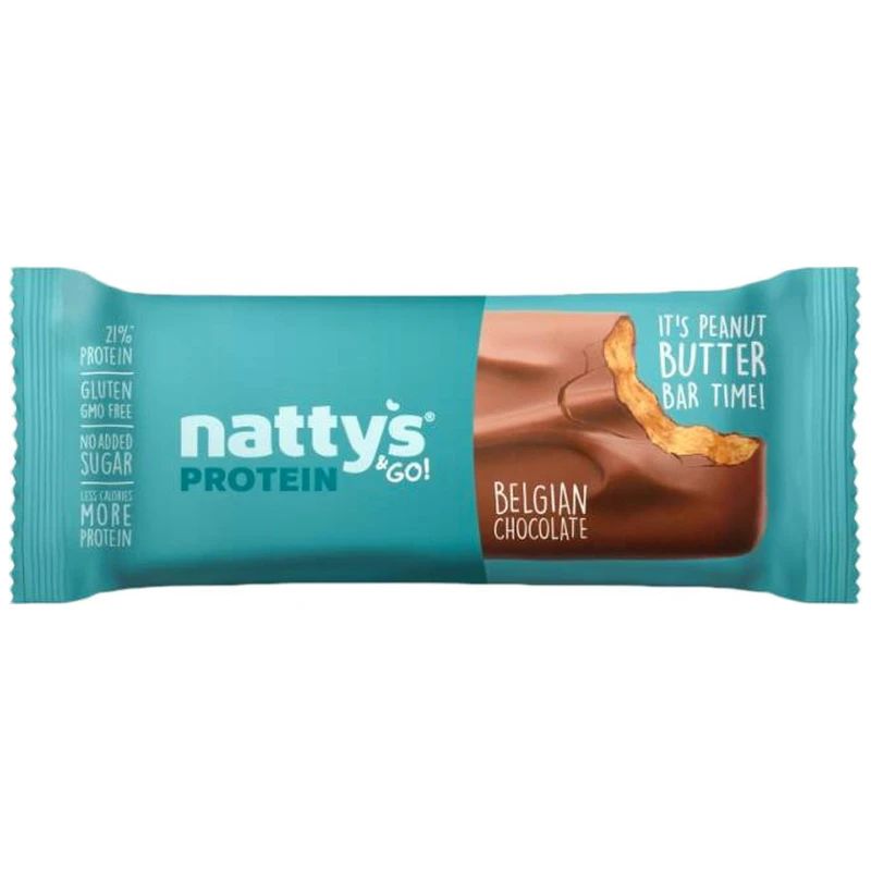 Батончик Nattys&Go Crunchy шоколадный с арахисовой пастой 45 г x 12 шт