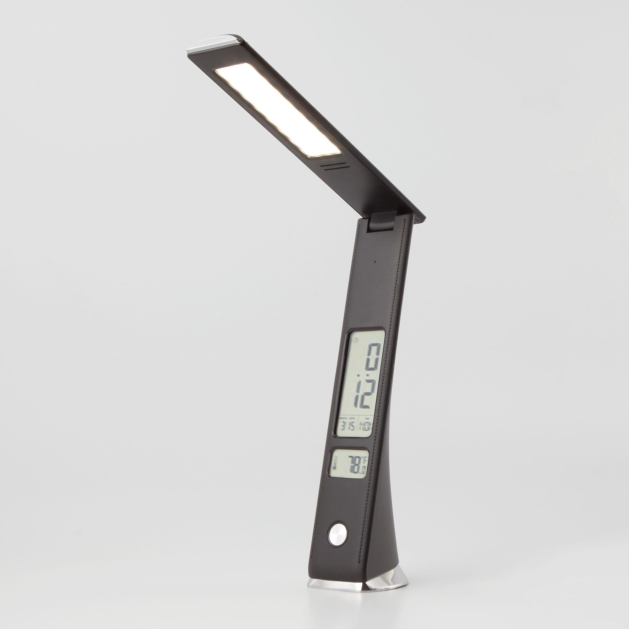 фото Светодиодная настольная лампа с часами elektrostandard 80504/1 черный