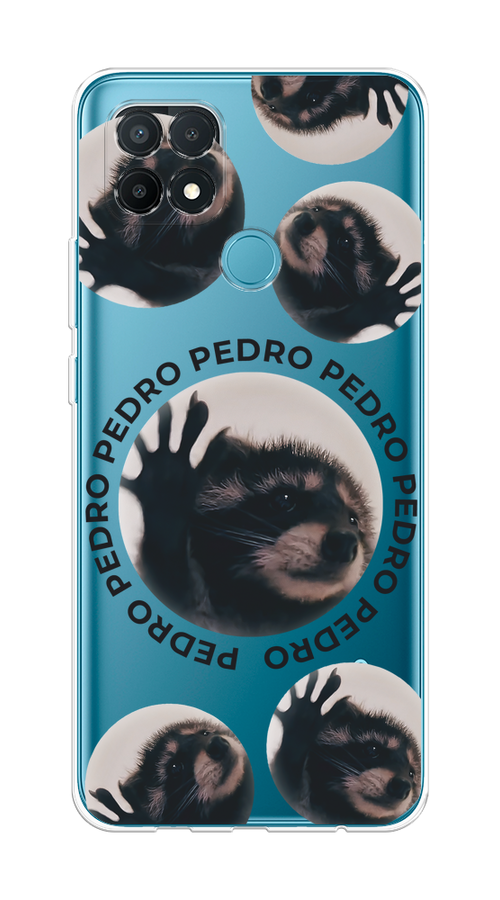 

Чехол на Oppo A15/A15s "Pedro енот", Черный;бежевый;прозрачный, 255650-1