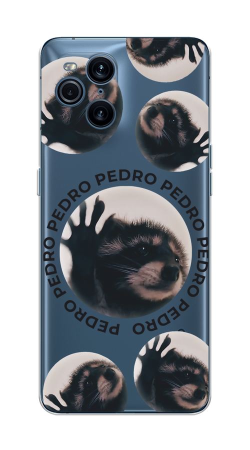 

Чехол на Oppo Find X3 Pro "Pedro енот", Черный;бежевый;прозрачный, 255750-1