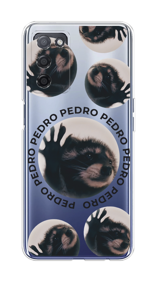 

Чехол на Oppo A55 5G "Pedro енот", Черный;бежевый;прозрачный, 256250-1