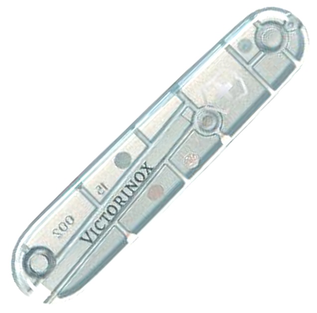 Передняя накладка для ножа Victorinox, 91 мм, пластиковая, полупрозрачная серебристая