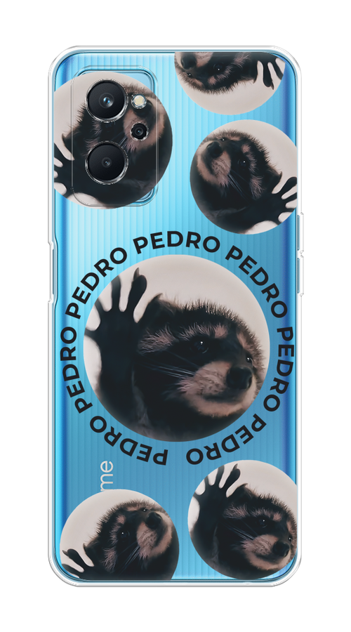 

Чехол на Realme 9i/Oppo A96 4G "Pedro енот", Черный;бежевый;прозрачный, 258050-1